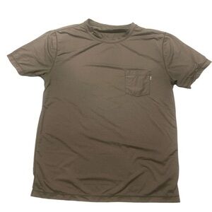 Vuori Men's Tradewind Performance T-Shirt Pocket Breathable UPF Grey